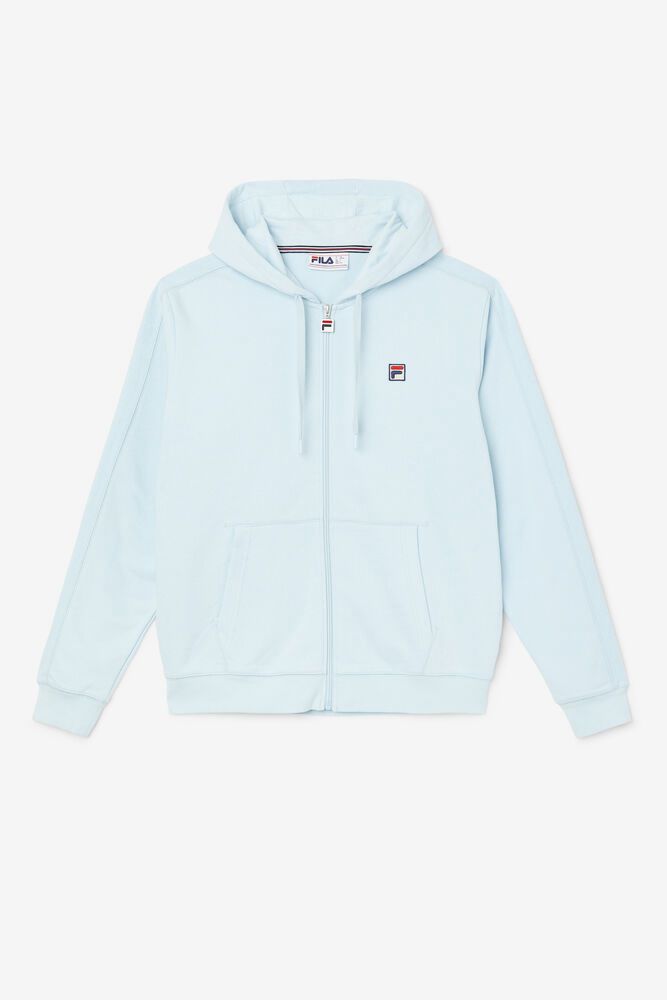 Fila Hoodie Panske Joey Full Zip Modre - KSDMI3981